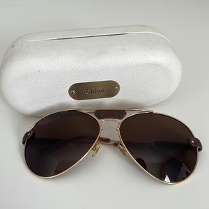 Chloe Aviator Sunglasses, Solaire Collection